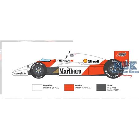 McLaren MP4/2C Prost / Rosberg 1:12