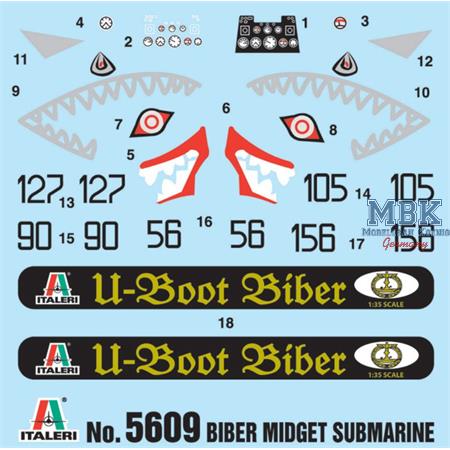 Mini U-Boot  Biber Midget Submarine