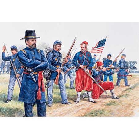 Union Infantry and Zouaves