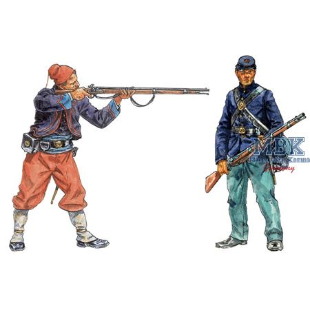 Union Infantry and Zouaves