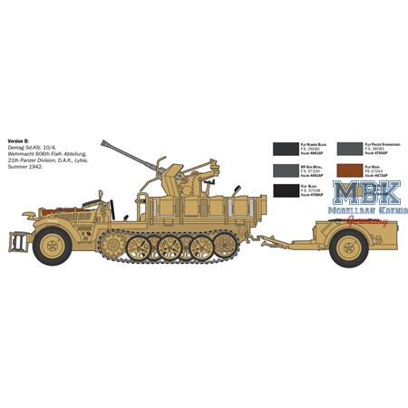 Sd.Kfz. 10/4 with FlaK 30 and crew