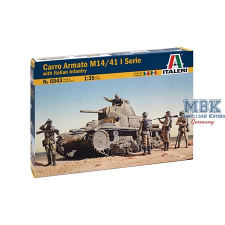 Carro Armato M14/41 I Serie with Italian Infantry