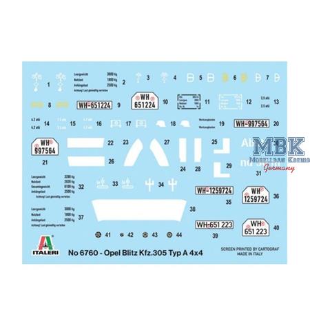 Kfz. 305 Opel Blitz Typ A 4x4