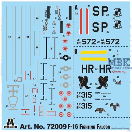 F-16 C / D Night Falcon  - MODEL SET 1:72