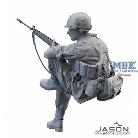 U.S. Army infantryman figure 1:16