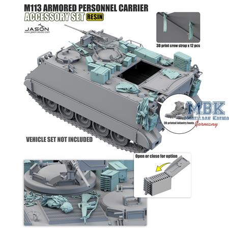 M113 Armored personnel carrier accessory set 1:16