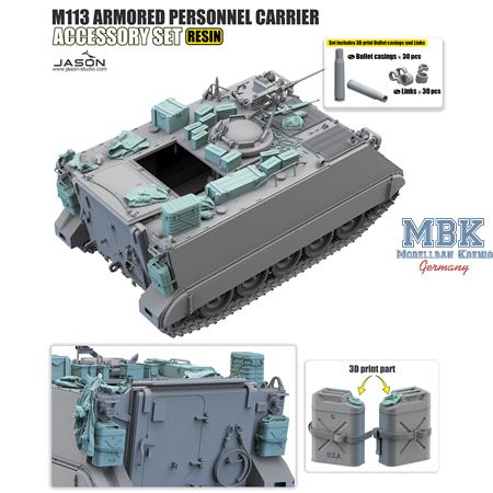 M113 Armored personnel carrier accessory set 1:16