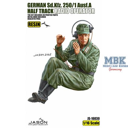 German Sd.Kfz. 250/1 Ausf.A radio operator 1:16