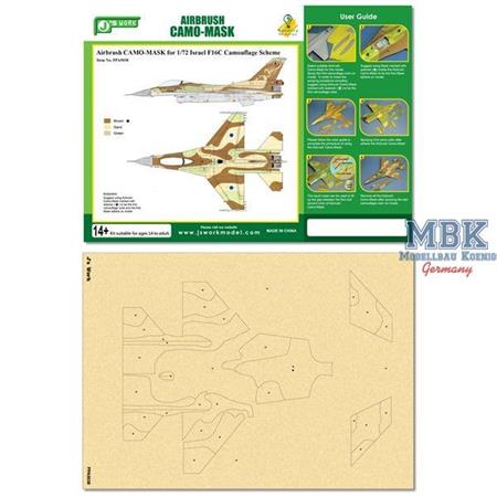 Marking Mask for 1/72 Israel F16C Camo
