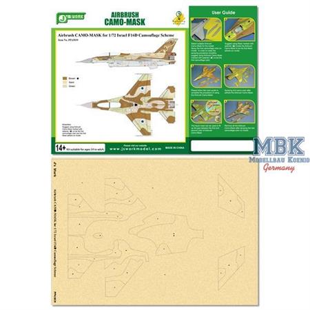 Marking Mask for 1/72 Israel F16D Camo