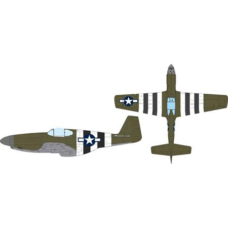North-American P-51B US insignia  + D-Day Masks