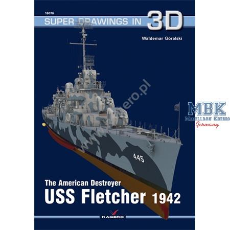 Kagero Super Drawings in 3D USS Fletcher 1942