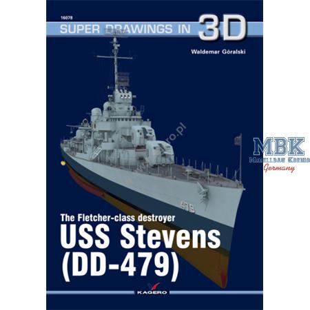 Kagero Super Drawings 3D USS Stevens DD-479