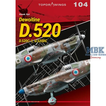 Kagero Top Drawings 104 Dewoitine D.520