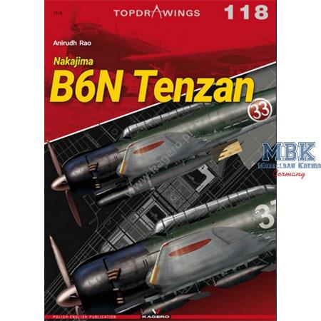 Kagero Top Drawings 118 B6N Tenzan
