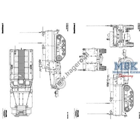 Kagero Top Drawings 120 - US Half Track M3  M5 M9