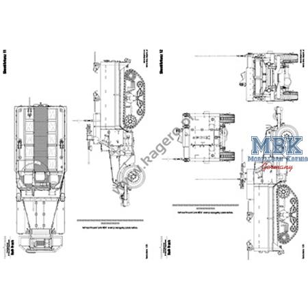 Kagero Top Drawings 120 - US Half Track M3  M5 M9