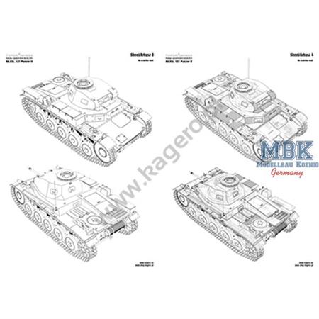 Kagero Top Drawings 39 Sd Kfz 121 Panzer II all