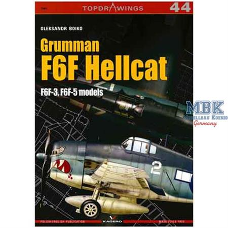Kagero Top Drawings 44 Grumman F6F Hellcat F6F3-5