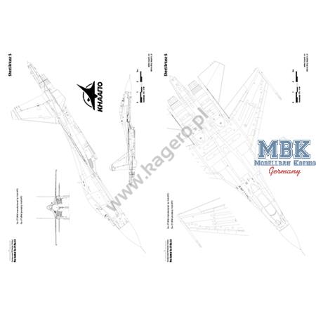 Kagero Top Drawings 83 Sukhoi Su-27  + Su-33