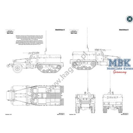 Kagero Top Drawings 84 M2 / M3 / M4 Half Track