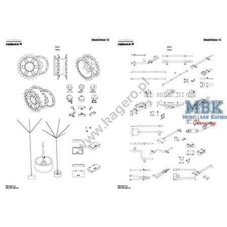 Kagero Top Drawings 85 Jagdpanzer IV L/48 + L/70