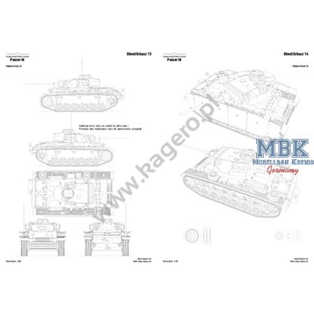 Kagero Top Drawings 93 Panzer III Ausf. J L M K