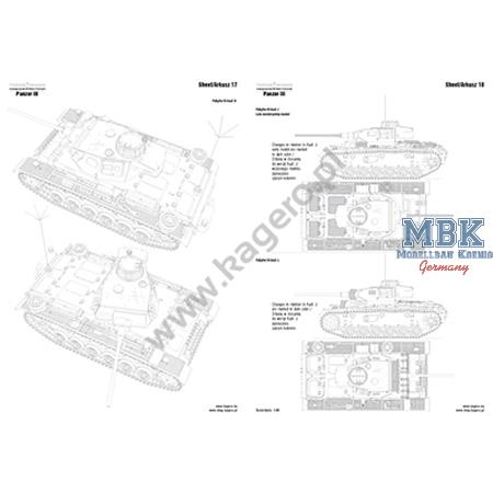 Kagero Top Drawings 93 Panzer III Ausf. J L M K