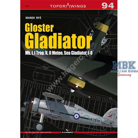 Kagero Top Draw. 94 Gloster Gladiator MkI Trop etc
