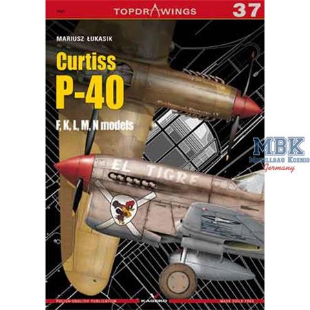 Kagero Top Drawings 37 Curtiss P-40 F, K, L, M, N