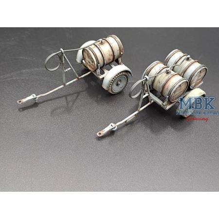 Anhänger für 2x 200 Liter Kraftstofffass