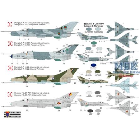 Chengdu F-7 „Asian users“