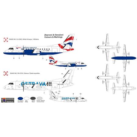 SAAB 340 (British Airways / Air Ostrava)  1:200