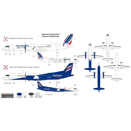 SAAB 2000 (Eastern Airways / Air France)  1:200