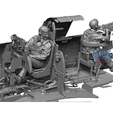 WW2 US Navy Pilot & Rear Gunner set 2 (Zeros) 1:72