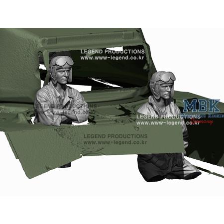 WW2 US Tank Driver & Bow Gunner 1:72