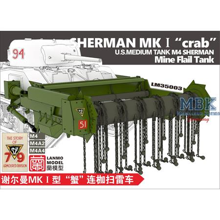 Sherman MK1 “Crab”- Mine Flail Tank