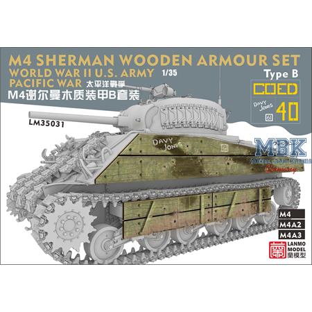 Pacific War Sherman wooden armour set Type B