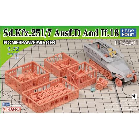 WWII German Sdkfz.251/7 Ausf.D and If.8 (2IN1)
