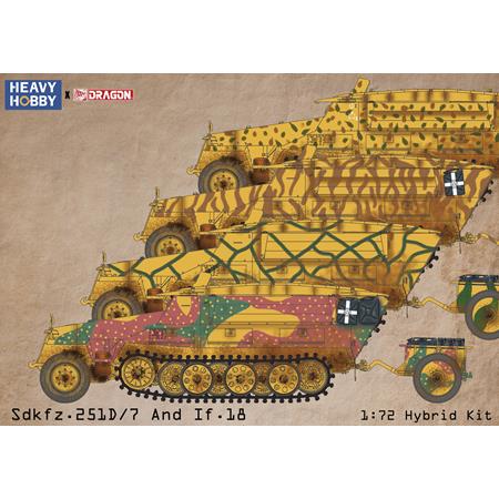 WWII German Sdkfz.251/7 Ausf.D and If.8 (2IN1)