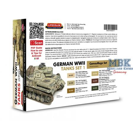 German WWII Tanks Set 1