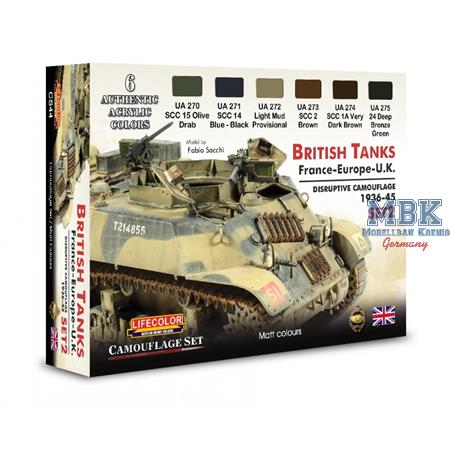 British Tanks Set 2 Europe France UK 1936-45
