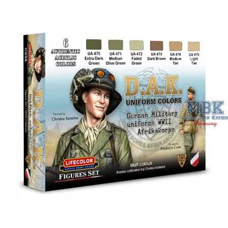 CS58 DAK Uniform Colours - German Military WWII