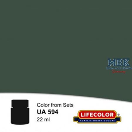 UA594 Mattes Dunkelgrün - Dull Dark Green FS 34092
