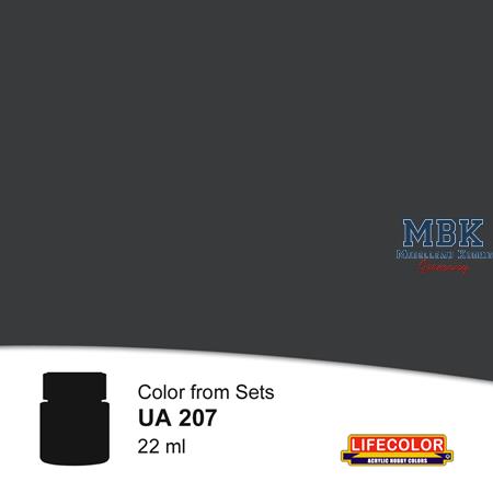 UA207 Schwarzgrau Panzergrau RAL 7021