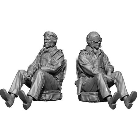 WW2 US Navy Pilot - 2 Heads 1:35