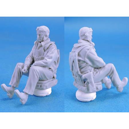 WW2 US Navy Pilot + Rear Gunner Set 4 heads 1:35