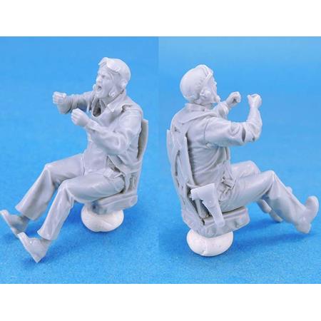 WW2 US Navy Rear Gunner 2 engaged - 2 heads 1:35