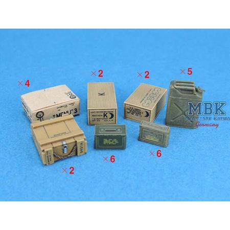 WW2 US AFV Generic Stowage set WW2 US AFV Generic Stowage set