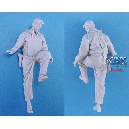 WWII US Navy Pilot (boarding) 1:18